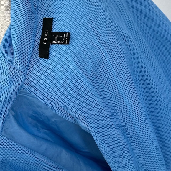 Forever 21 Blue Utility Jacket with Elastic Hem - Picture 4 of 8